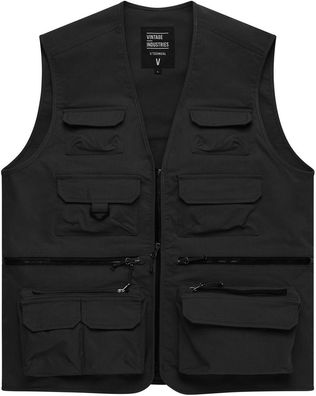 Vintage Industries Angler Weste Legend Fishing Vest Black
