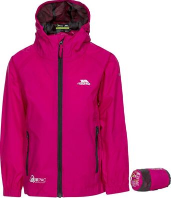 Trespass Kinder Regenjacke Qikpac Jacket - Unisex Kids Packaway Jacket Tp75