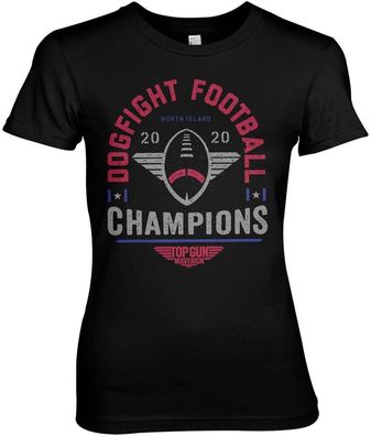 Top Gun Maverick Dogfight Girly Tee Damen T-Shirt Black