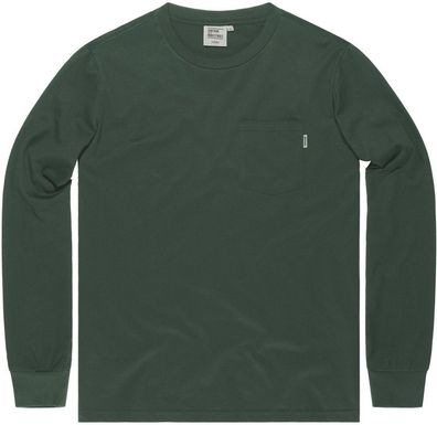 Vintage Industries Longsleeve Grant Pocket T-Shirt Long Sleeve Grey/Green
