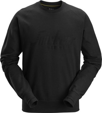 Snickers Arbeitspullover Logo Sweatshirt Schwarz