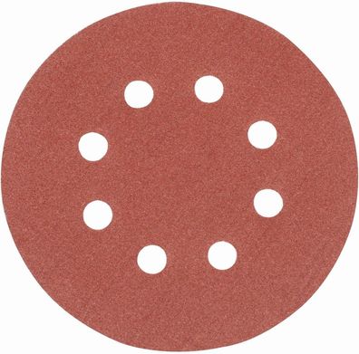 Silverline Schleifzubehör Klettschleifscheiben, gelocht, 125 mm, 10er-Pckg