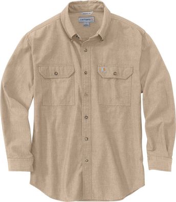 Carhartt Hemd Loose Chambray L/S Shirt Dark Tan Chambray