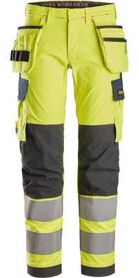 Snickers Flammschutzhose ProtecWork Full Stretch Arbeitshose, Kl. 2 High-Vis