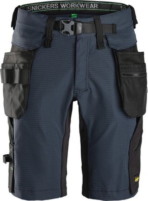 Snickers kurze Arbeitshose FlexiWork Shorts mit abnehmbaren Holstertaschen