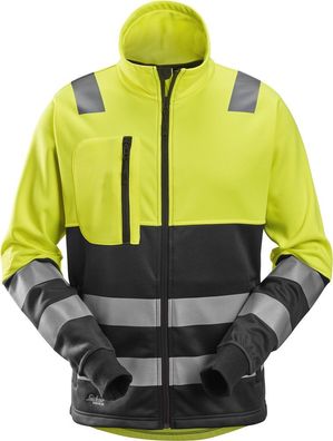 Snickers Warnschutzjacke AllroundWork High-Vis Arbeitsjacke mit Reißverschluss,