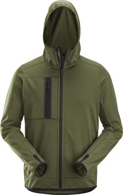 Snickers Fleecejacke AllroundWork, Fleece Kapuzenjacke mit Reißverschluss