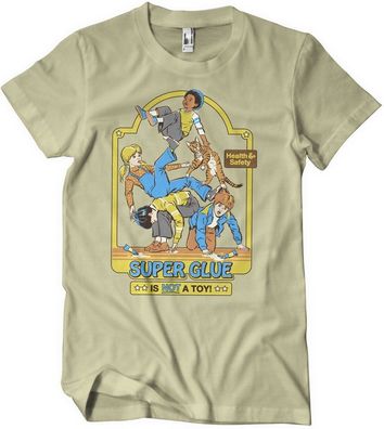 Steven Rhodes Super Glue Is Not A Toy T-Shirt Khaki
