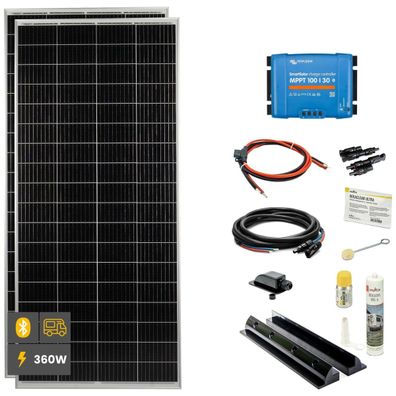 360W Mono Wohnmobil Solaranlage SOLA Frame schwarz