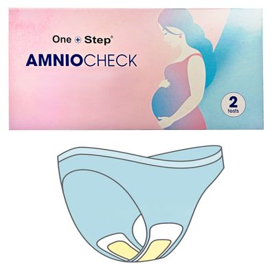 2 x One+Step Amniocheck I Slipeinlage zur Frühkontrolle bei Blasensprung