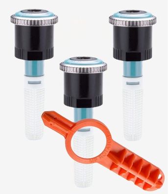 3x Hunter Rotator Düse MP 1000 210°- 270° Wurfweite 2,5 - 4,5 m + Einstellschlüssel