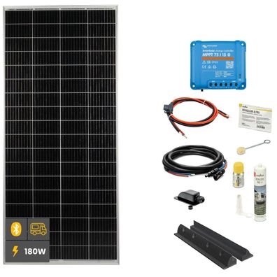 180W Mono Wohnmobil Solaranlage SOLA Frame schwarz