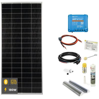 180W Mono Wohnmobil Solaranlage SOLA Frame weiß