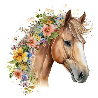 Horse 14x10cm Essbar Pferd Tortenaufleger Torte Tortenbild Zuckerbild