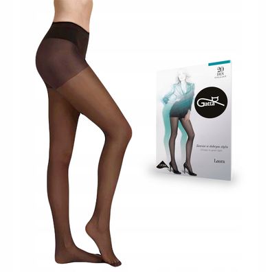 Gatta Laura 20 DEN Klassische Damen-Strumpfhose Halbmatt Braun (Moka) Modefarbe