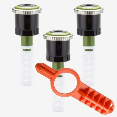 3x Hunter Rotator Düse MP 1000 360° / Wurfweite 2,5 bis 4,5 m + Einstellschlüssel