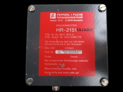 ABB Robotics 3E031806 Druckwächter HR-2151