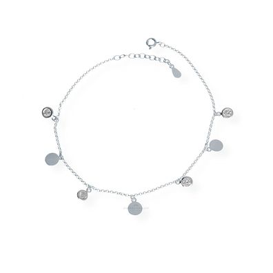 JuwelmaLux Fußkette 925 Silber mit Zirkonia JL16-04-0352