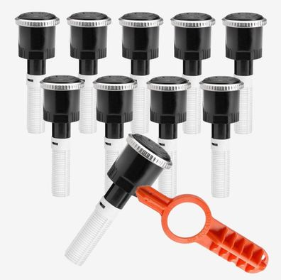 10x Hunter Rotatordüse MP 2000 90°-210° Rotator Düse 4,0 - 6,7 m + Einstellschlüssel