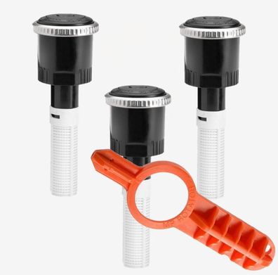 3x Hunter Rotator Düse MP 2000 90°-210° / Wurfweite 4,0 bis 6,7 m + Einstellschlüssel