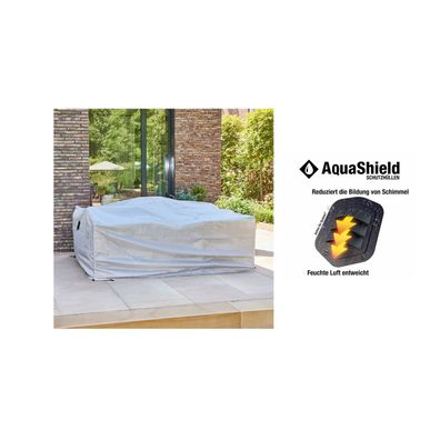 AquaShield Loungehülle 240x220xH70cm hellgrau, 100% Polyester