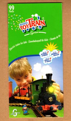 Lehmann LGB Spur G Lehmann Toy Train Faltblatt Prospekt ´99 Jahr 1999