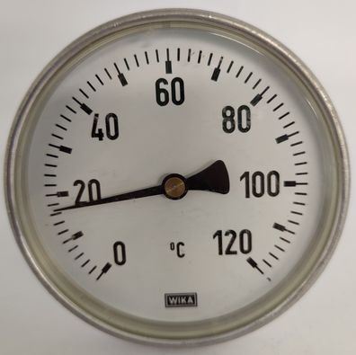 WIKA Bimetall Thermometer 0°C - 120°C Ø100mm Tauchschaft 100mm