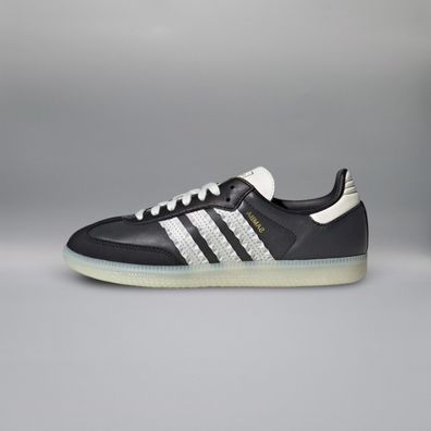 adidas Samba Ruffle Stripes Pack Black Off White (Womens) - 46 2/3