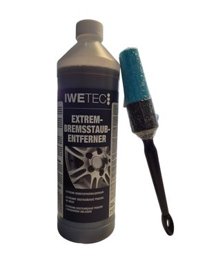 Felgenreinigungsset Iwetec Bremsstaubentferner 1L + Pinsel