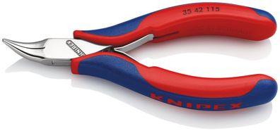 KNIPEX 35 42 115 Elektronik-Greifzange mit durchgestecktem Gelenk mit Mehrkomponenten