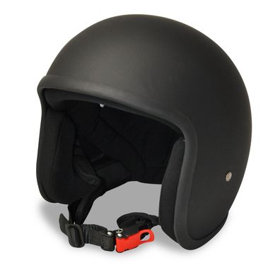 Alpha Speeds Jet Helm Biker Chopper Motorrad Jethelm Custom Biker Matt Schwarz