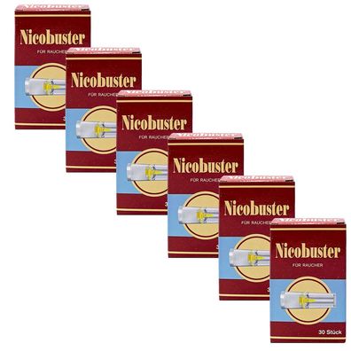Nicobuster Zigarettenspitzen 6 Päckchen à 30 Stück