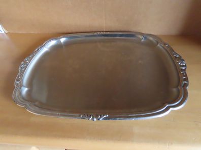 Servierplatte Vorlegeplatte Beilagenplatte Metall ca.40x 29cm Puppieni