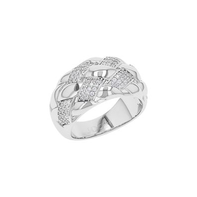 Joop! Damen Ring 2040551 Silber 925, rhodiniert, Zirkonia, Größe 56