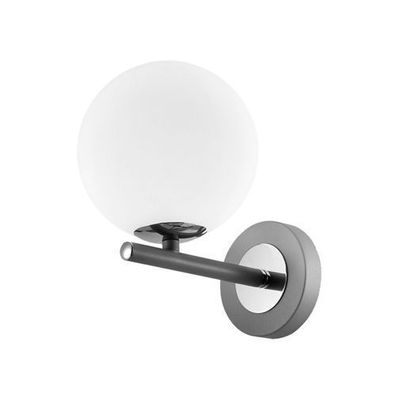 Wandleuchte ASH K Modern mit Glasschirm 1xG9 Chrom