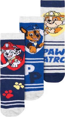 Paw Patrol Socken für Jungen - Kinder Sneaker Söckchen Blau (3er Pack)