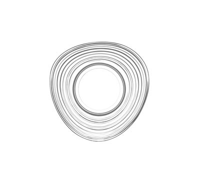 LAV Derin 6 tlg. Unterteller aus Glas mit elegantem Rillendesign, Ø 13 cm
