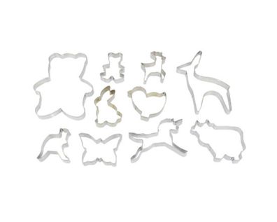 10-tlg. Ausstechformen-Set – Tiermotive für kreativen Backspaß