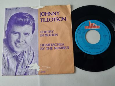 Johnny Tillotson - Poetry In Motion / Heartaches By The Number 7'' Vinyl Holland