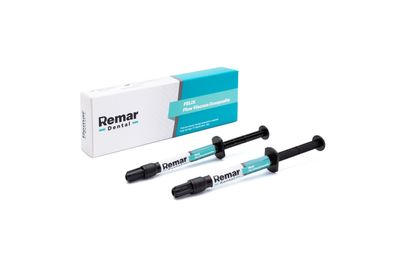 REMAR DENTAL FELIX Flow Viscous Composite lichthärtendes Komposit 2×2?g Spritzen