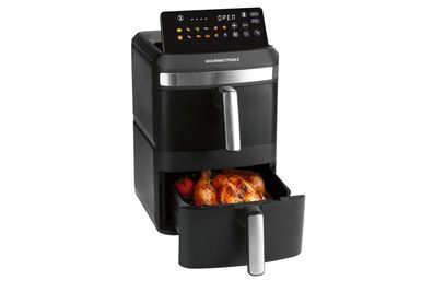 Gourmetmaxx FryUp XL Heißluftfritteuse – 12 L Doppelkammer, 360° Heißluft & Oberhitze