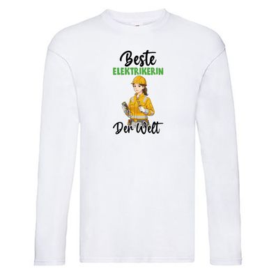 Beste Elektrikerin | Elektronikerin | Elektrik v2 Long Sleeve Weiß
