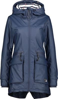 Alife &amp; Kickin Damen Regenjacke AudreyAK A Raincoat Marine