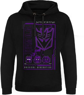 Transformers Decepticon Original Generation Epic Hoodie Black
