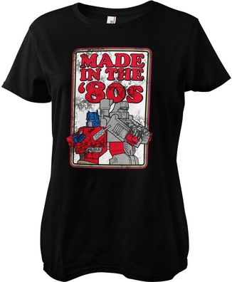 Transformers - Made In The 80S Girly Tee Damen T-Shirt Black