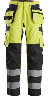 Snickers Flammschutzhose ProtecWork High-Vis Arbeitshose mit Holstertaschen, Kl
