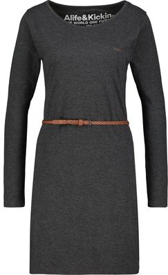 Alife &amp; Kickin Damen Sommerkleid EllinAK A Longsleeve Dress Moonless Melange