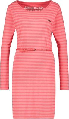 Alife &amp; Kickin Damen Blusenkleid EllinAK B Longsleeve Dress Coral Melange