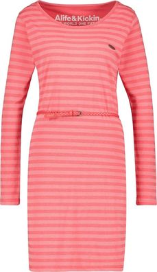 Alife &amp; Kickin Damen Blusenkleid EllinAK Z Longsleeve Dress Coral