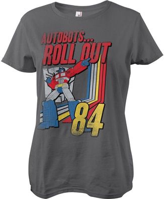 Transformers Autobots - Roll Out Girly Tee Damen T-Shirt Darkgrey